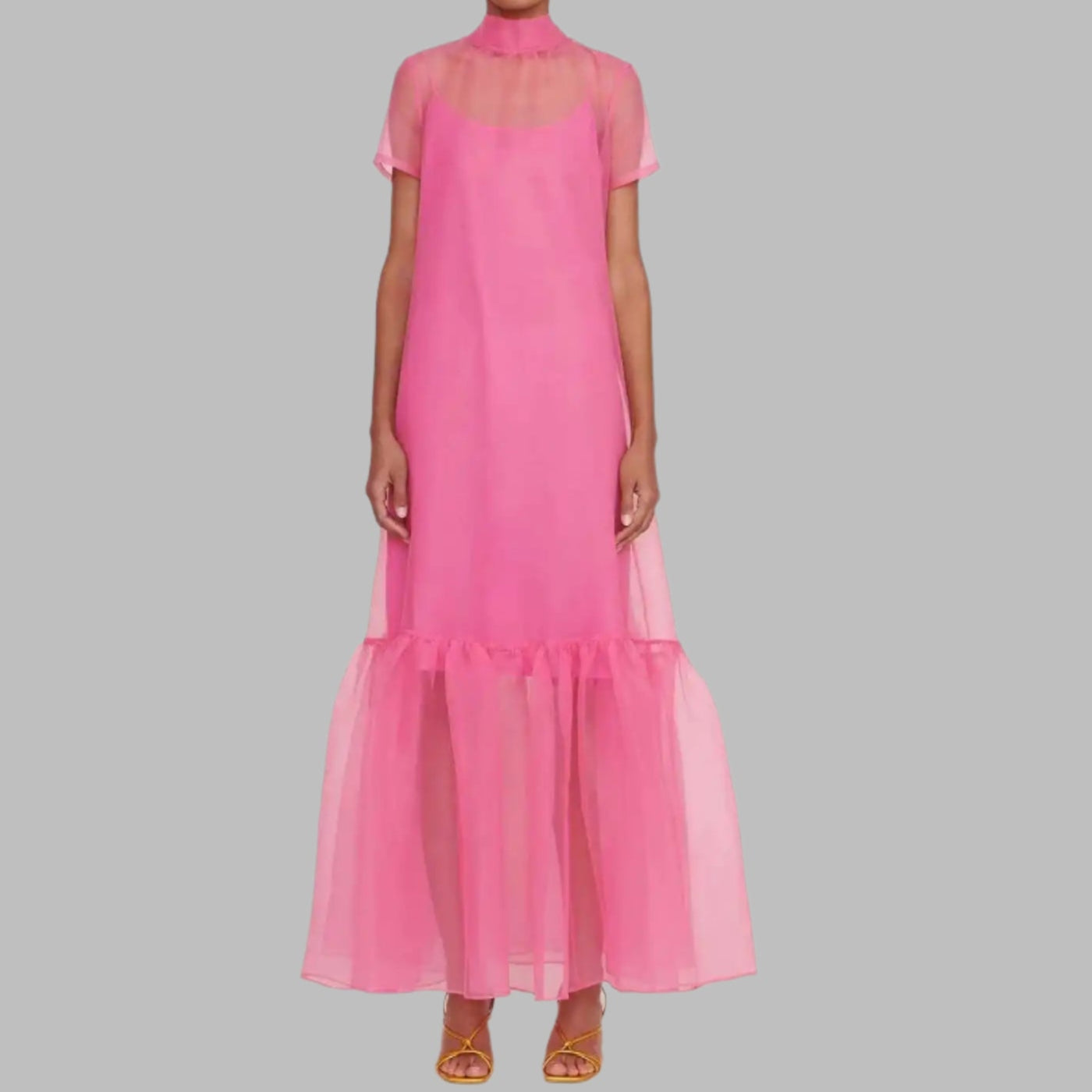 Bow Tulle A Line Long Ankle Length Dress