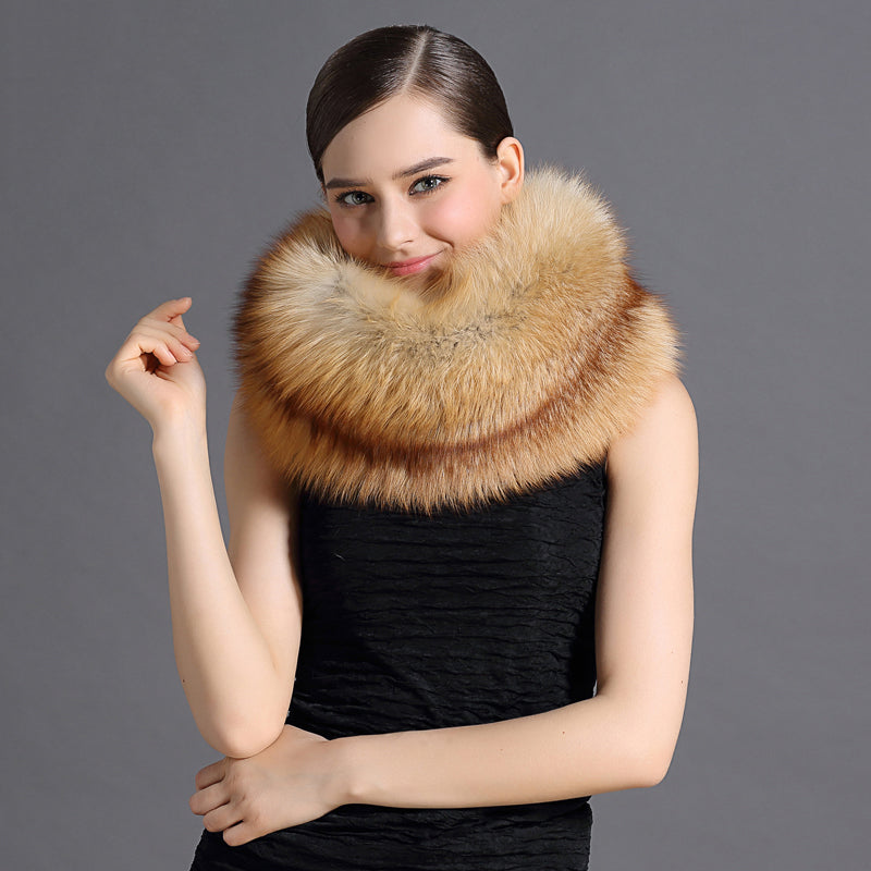 Natural Fox Fur Neck Scarf