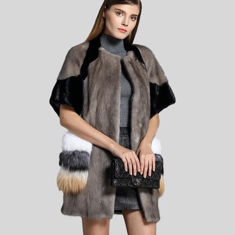 Knitted Mink Fur Coats