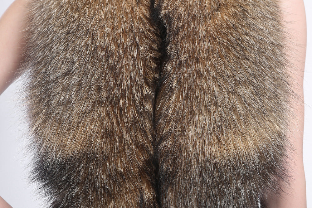 Genuine Raccoon Fur Scarves