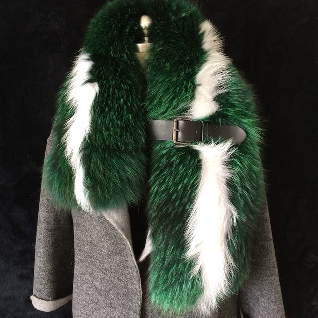 Genuine Raccoon Fur Scarf