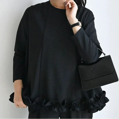 Ruffle Edge Bow  Top