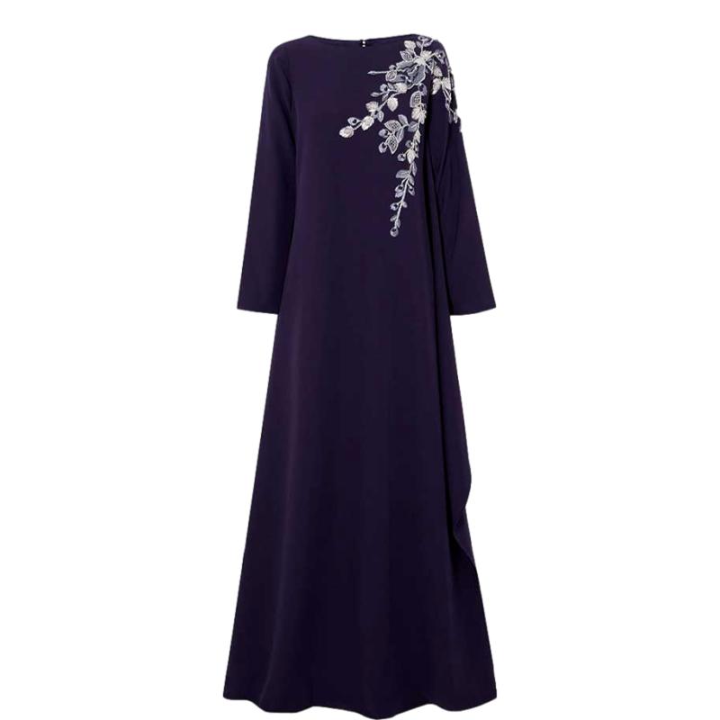 Long Sleeve Luxury Cape Gown