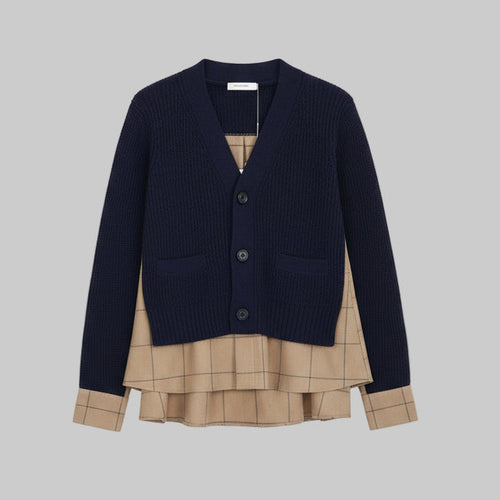 Patchwork knit Sweater Top