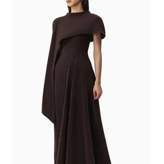 One-Shoulder O Neck Elegant Evening Dress