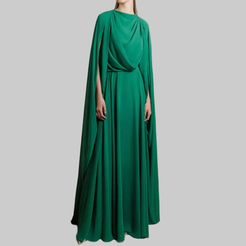 O-Neck Long Sleeves Evening Dress
