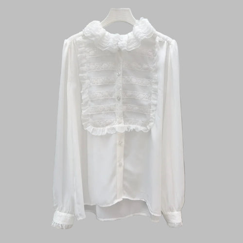 Elegant Ruffled neck Top
