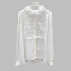 Elegant Ruffled neck Top