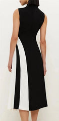 Jersey Ruched A-line Midi Dresses