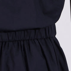 Hollow Out Chic Two Piece Sets Lapel Short Sleeve Spliced Button Tops High Waist Long Skirt Elegant Set