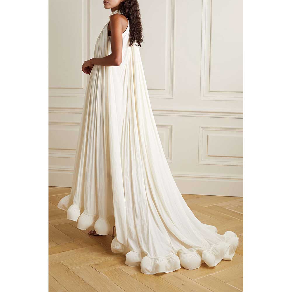 Chiffon Elegant Halter Gown