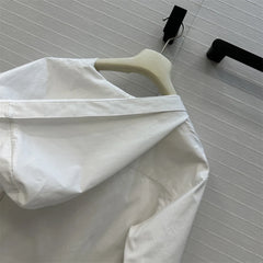 Cotton hooded long sleeved Top