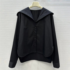 Cotton hooded long sleeved Top