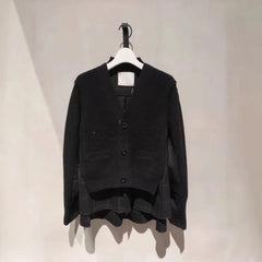 Patchwork knit Sweater Top