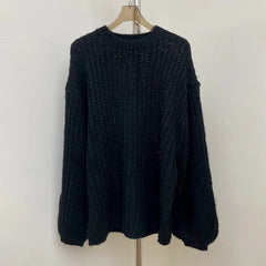 Oversized Long-Sleeve Knit Top