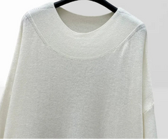 Three-Dimensional Silk Flower Handmade Lace Applique Cashmere Top