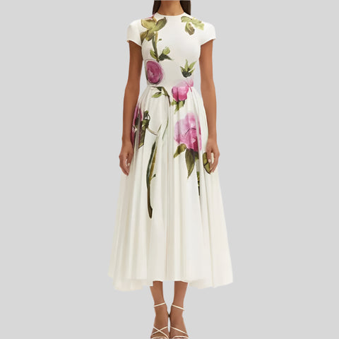 Striped Sequined Round Neck Sleeveless Elegant Slim Knitted Maxi Dress