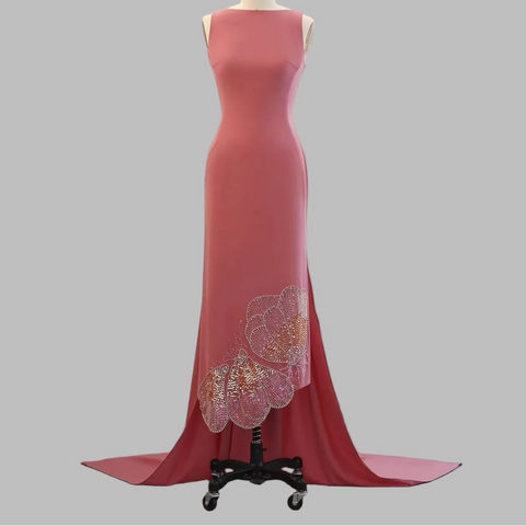 High Neck Elegant Cocktail Dress