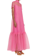 Bow Tulle A Line Long Ankle Length  Dress
