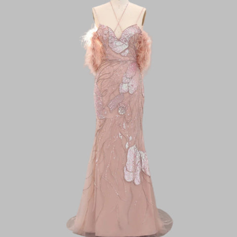 High Neck Elegant Cocktail Dress