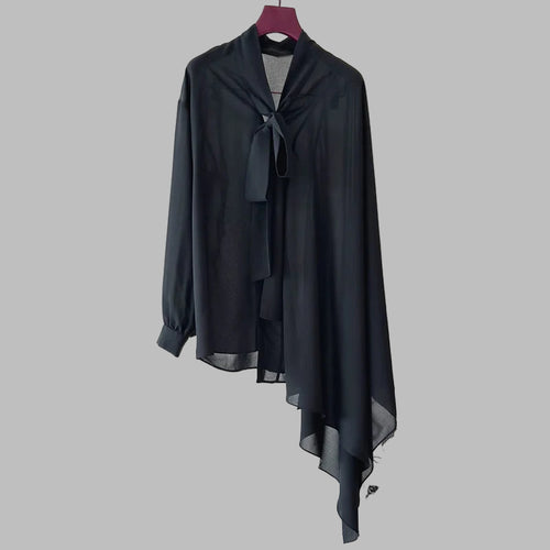 Asymmetrical loose long sleeved Top