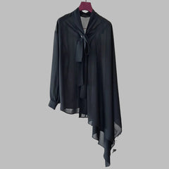 Asymmetrical loose long sleeved Top