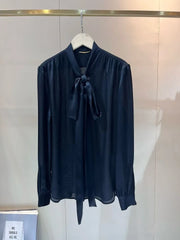 Light Luxury Elegant  Silk Top