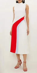 Jersey Ruched A-line Midi Dresses