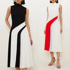 Jersey Ruched A-line Midi Dresses