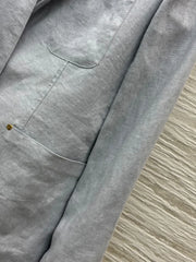 Lapel Long Sleeves Patchwork Pocket Temperament Jacket