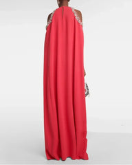 Long Crepe Evening Dress