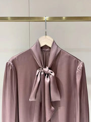 Light Luxury Elegant  Silk Top