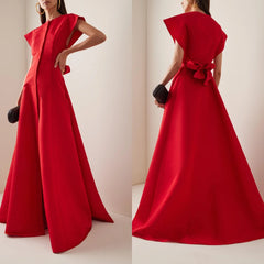 Sleeveless Luxury Maxi Royal Dress
