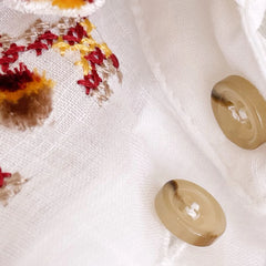 Embroidery Mid-Length Solid Color Loose Shirt Casual Shorts