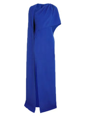 One Shoulder  Cape Maxi  Dress