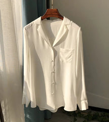 Luxury  Elegant Blouse Trend Silk Top