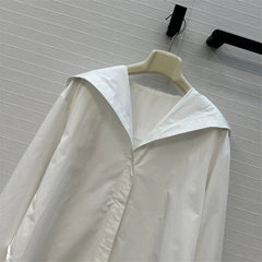 Cotton hooded long sleeved Top