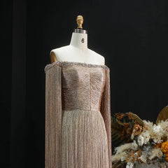 Luxury Tassel  Off Shoulder Dress