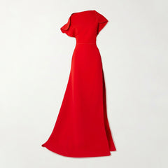 One Shoulder Mermaid Long Sleeveless Dress