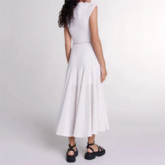 Elegant Hollow Sleeveless long dress