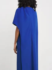 One Shoulder  Cape Maxi  Dress
