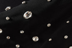 O-Neck Off Side Slit With Elegant Sequins Dress