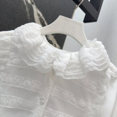 Elegant Ruffled neck Top