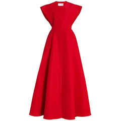 Sleeveless Luxury Maxi Royal Dress