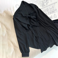 Asymmetrical loose long sleeved Top