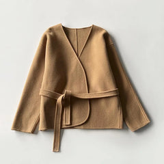 Wool Cashmere Blend Double-sided  Coat