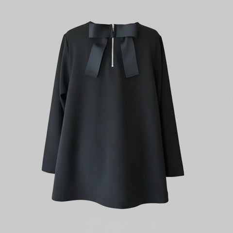 Oversized Long-Sleeve Knit Top