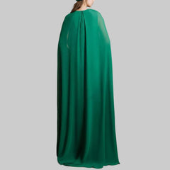 O-Neck Long Sleeves Evening Dress