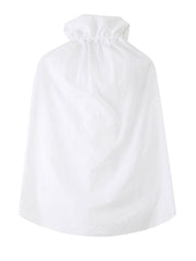 Stand Collar Sleeveless Loose Fit Shirt