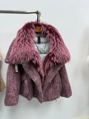 Short Big Fox Fur Goose Down Jacket